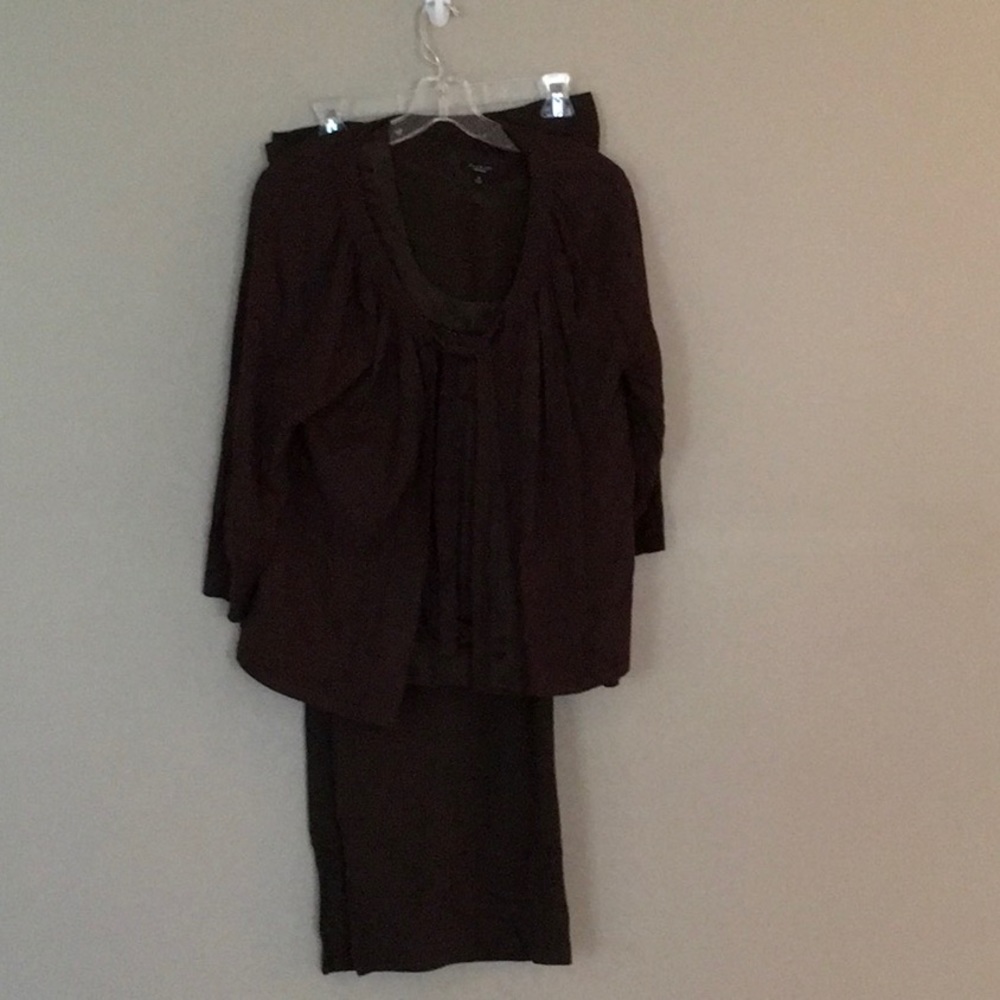 3 piece matching sweater, blouse and pants